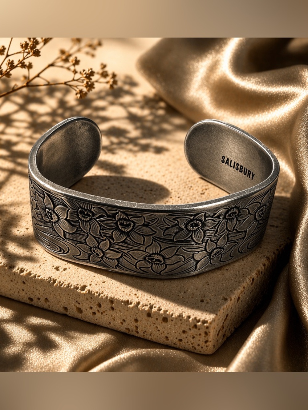 Salisbury Pewter March Flower of the Month Bracelet - Jonquil